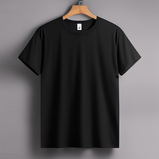 effen zwart mockup blanco shirt