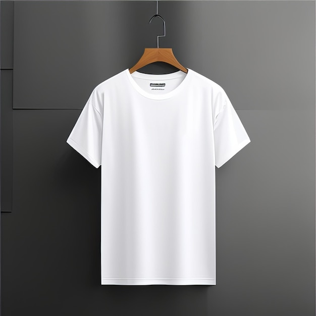 effen zwart mockup blanco shirt