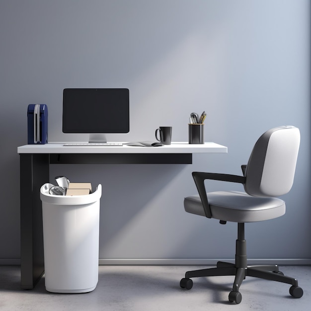 Efficiency and Ergonomics Minimalistic View of an Ergonomic Work Desk