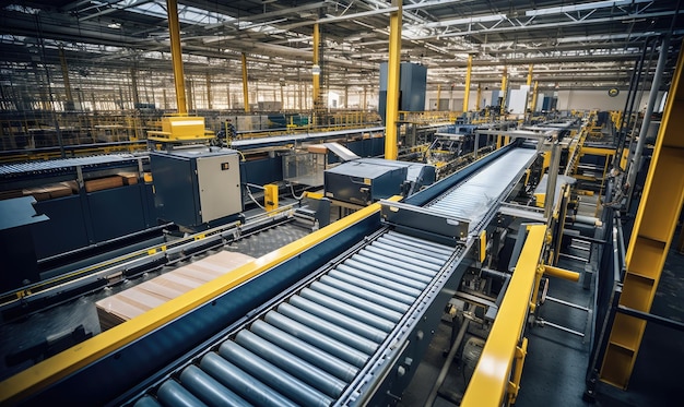 An Efficient Conveyor Belt System in a Modern Factory