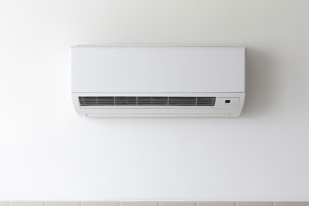 Photo efficient cooling stunning photo of air conditioner gracefully mounted on a white wall