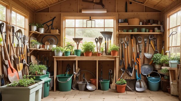 Efficient Gardening Shed