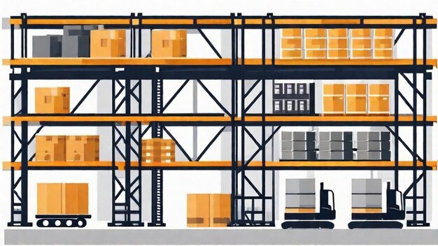 Foto gestione efficiente delle scorte in un magazzino