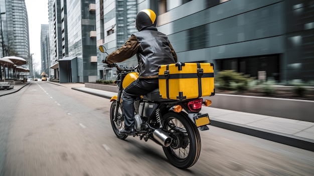 Efficient and Reliable Urban Logistics A Modern Delivery Motorcycle in Action Generative AI