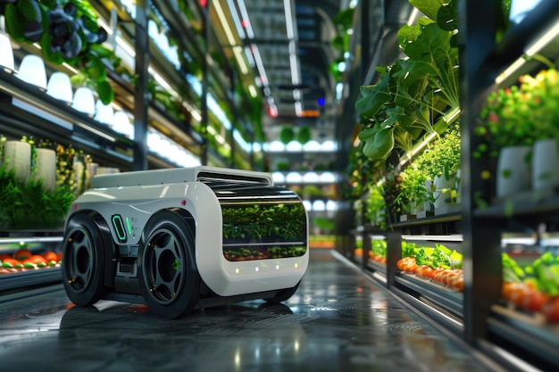 Efficient robot farmers in vertical agriculture for increased productivity