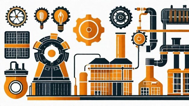 Foto efficiëntie en innovatie in de industriële techniek