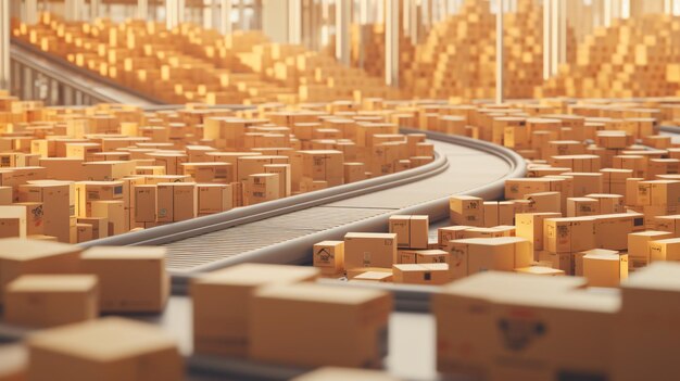 Efficiently Streamlining Warehouse Operations with Automated Conveyor Belt Systems Generative AI