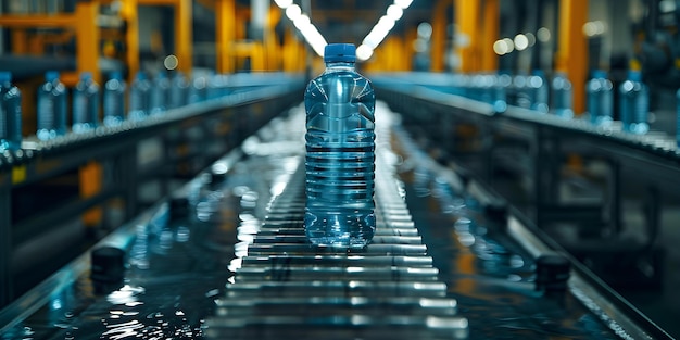 Efficiently Transporting Hydrating Bottles with an Automated Conveyor System Concept Supply Chain Management Automated Systems Logistics Efficiency Consumer Goods Handling