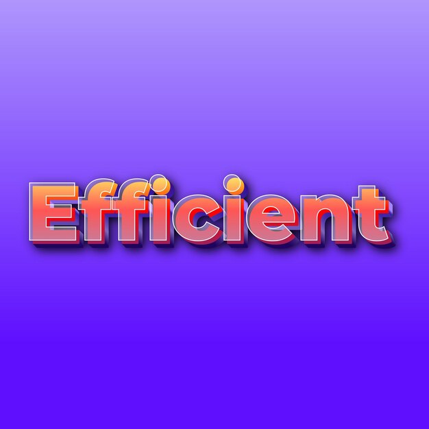 EfficientText effect JPG gradient purple background card photo