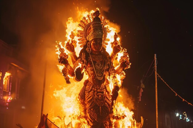 holi burning