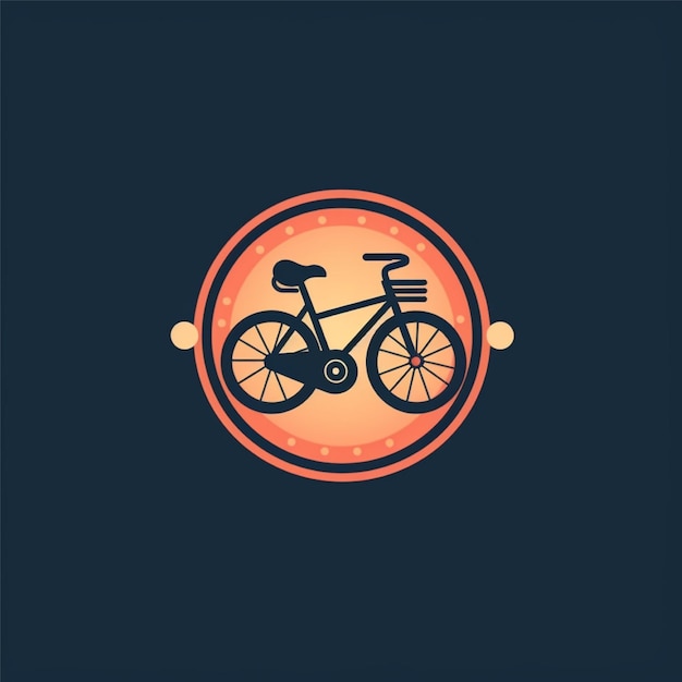Foto egale kleur fiets logo vector