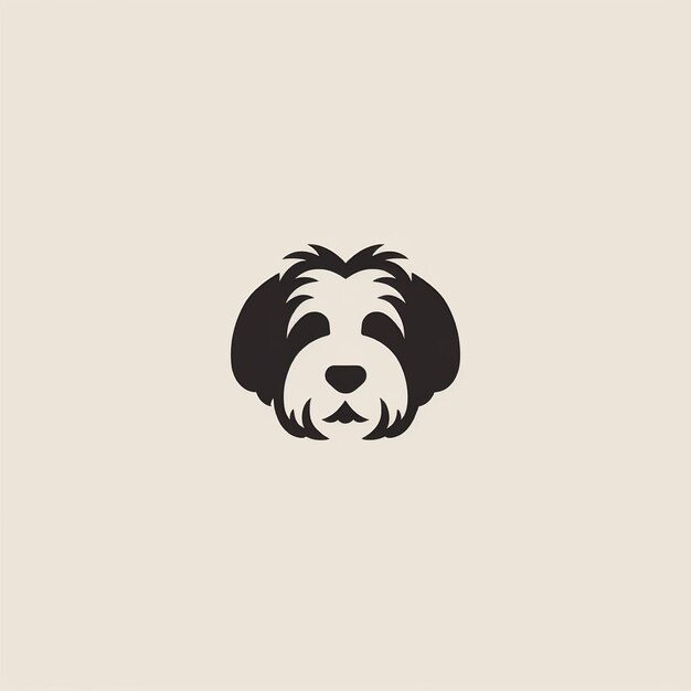 egale kleur hond logo vector