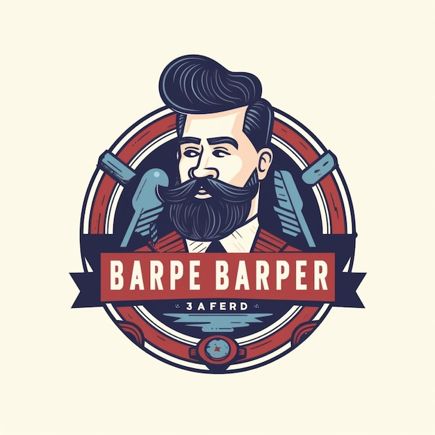 egale kleur kapper logo vector