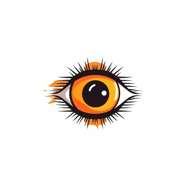 egale kleur oog logo vector