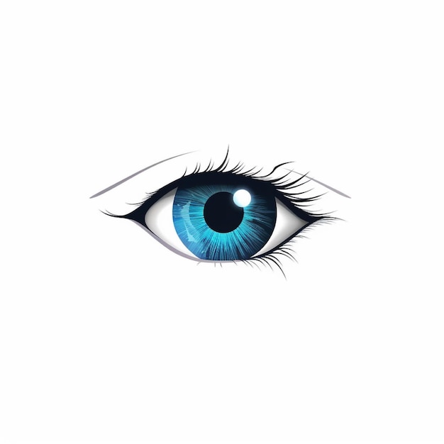 egale kleur oog logo vector