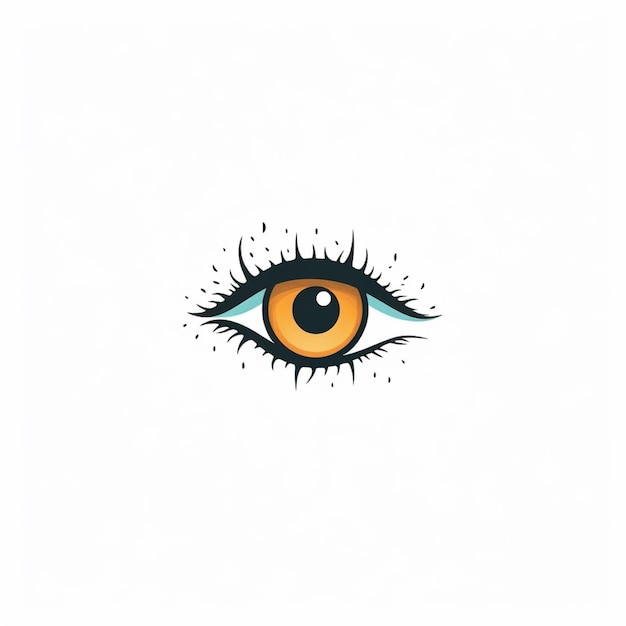 egale kleur oog logo vector