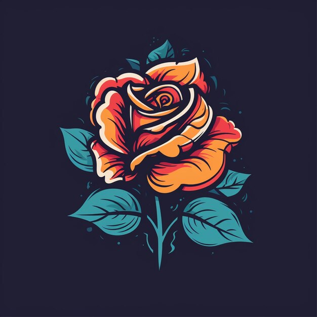 egale kleur roze bloem logo vector