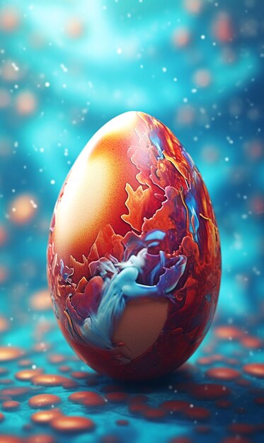 The egg colorful generative ai