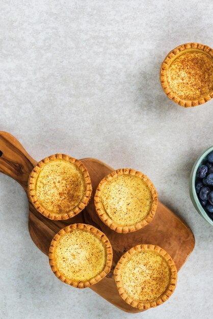 Egg Custard Tart traditional English Portuguese Chinese desse