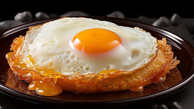 Egg and fried egg