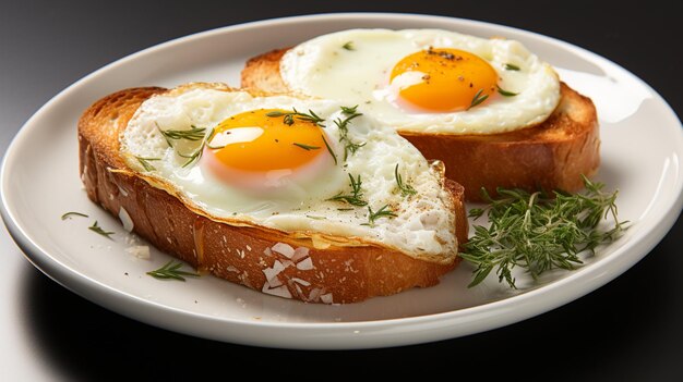 Premium AI Image | Egg and fried egg