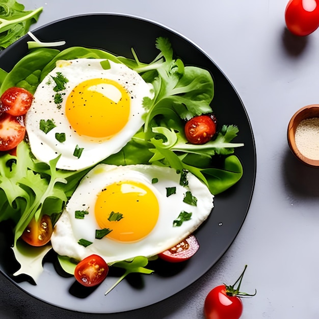 Egg fry food dish