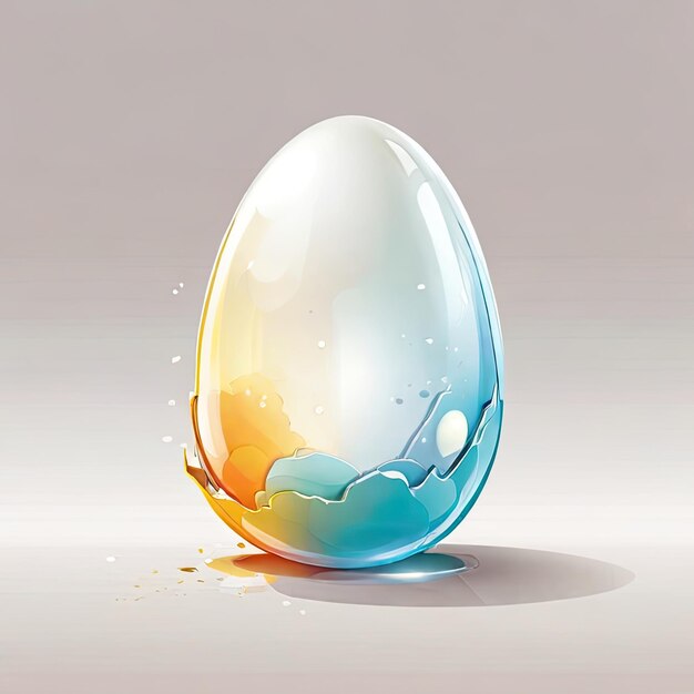 Photo egg illustration