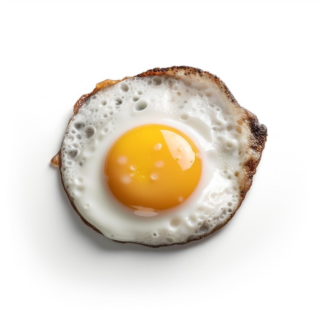 An egg isolated on white background