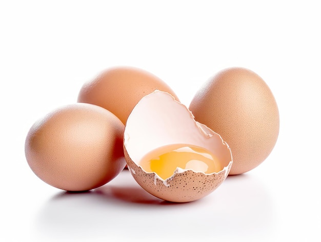 Egg isolated on white background