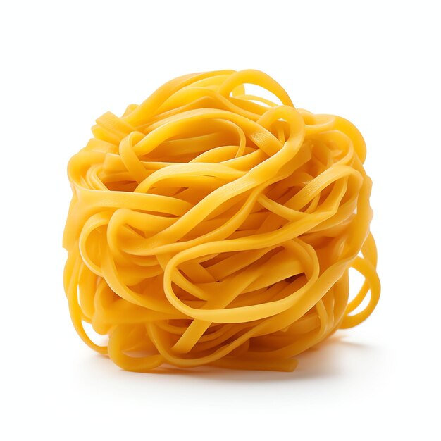 a egg noodles studio light isolated on white background