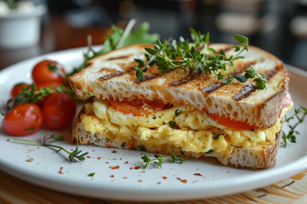 Egg Panini with a Parsley Kiss For the Love of Breakfast Cafe Menu