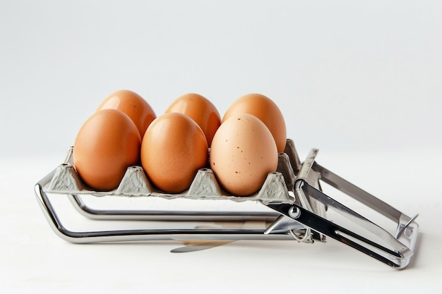 Egg Slicer On White Background