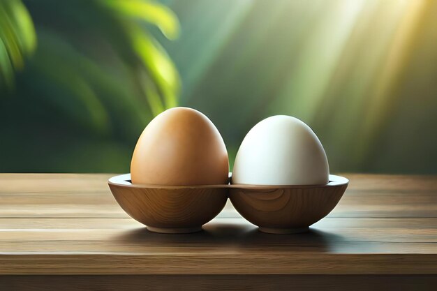 Egg in table