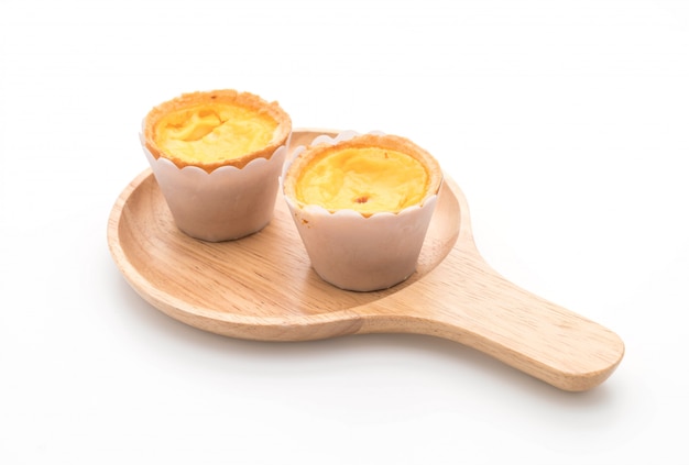 egg tart on plate