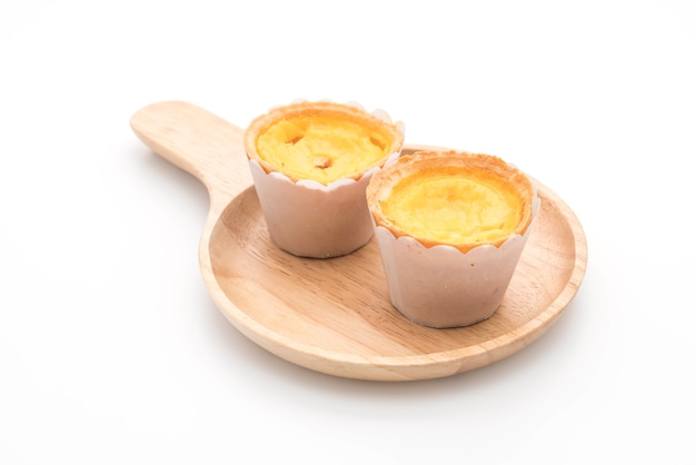 egg tart on plate