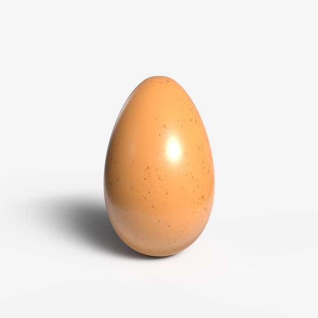 An egg on a white background with the word egg on it.