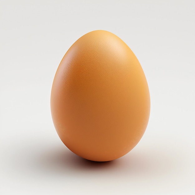 Egg on white background