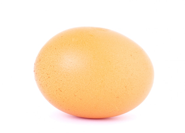 Egg on white isolated