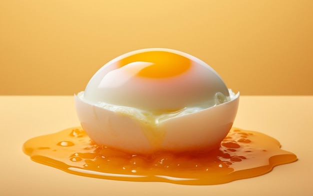 Egg Yolk Pastry in the Style of Minimalism Generative By Ai