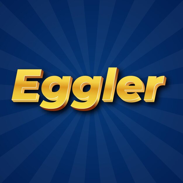 Eggler テキスト効果 ゴールド JPG 魅力的な背景カード写真