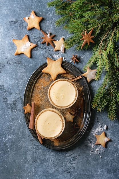 Eggnog Christmas cocktail