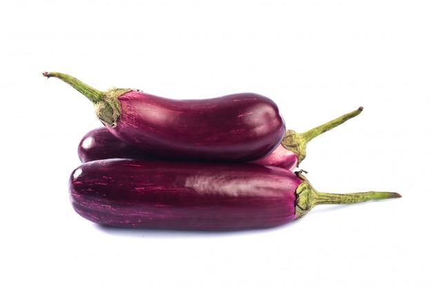 가지 또는 가지 또는 brinjal 야채 격리.