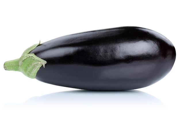 Eggplant aubergine isolated on white