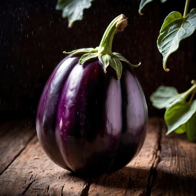 Eggplant fresh raw organic vegetable