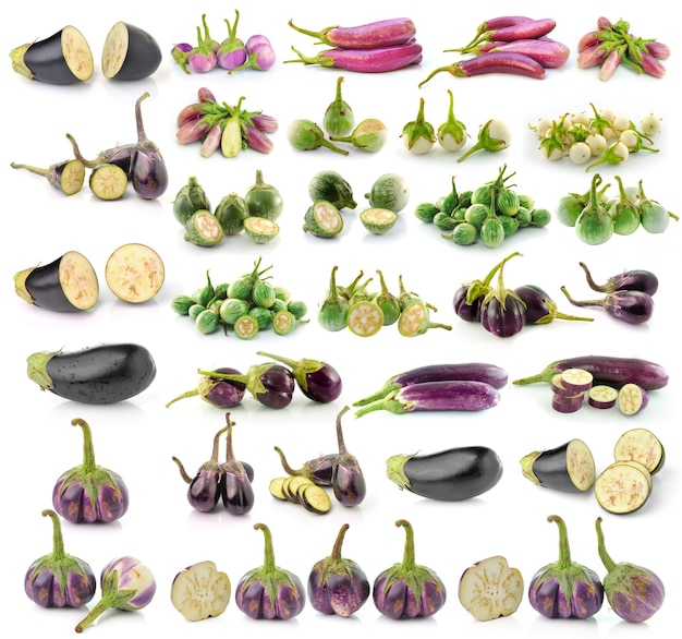 Photo eggplant isolaed on white background