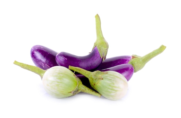 Eggplant isolated on white background.