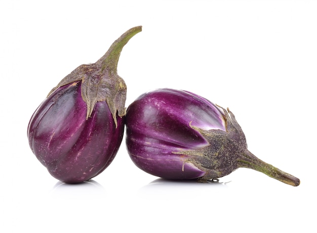 Eggplant isolated on a white