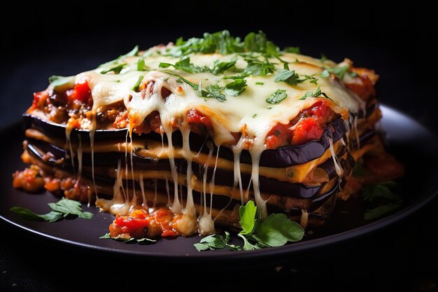 Foto ricetta italiana di lasagna di melanzane