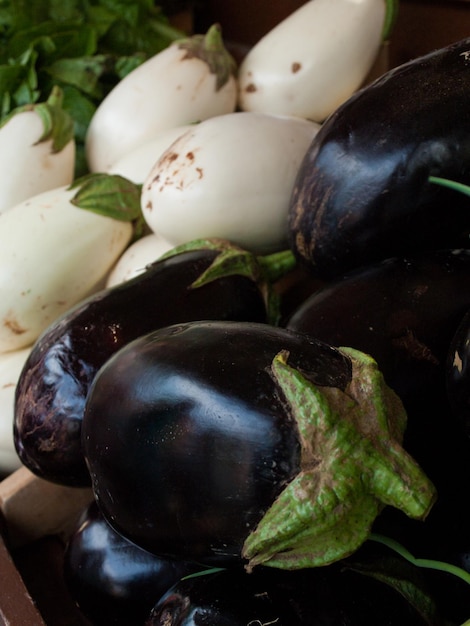 Eggplant at the local farmer's market.