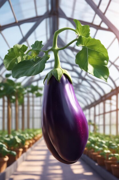 Photo eggplant on paper white background